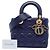 Dior Blue Small Lambskin Cannage My ABCDior Lady Dior - vista 6