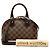 Louis Vuitton Brown Damier Ebene Alma BB Marrom - vista 7