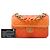 Chanel Orange Small Quilted Caviar Sunset On The Sea Flap Arancione - vista 7
