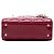 Dior Red Mini Patent Cannage Lady Dior Rosso Bordò - vista 3