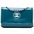 Portafoglio Chanel Blue CC Patent Wallet On Chain