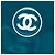 Portafoglio Chanel Blue CC Patent Wallet On Chain - vista 5