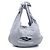 Balenciaga Borsa Hobo in jersey grigio con logo 3B Marrone