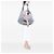Balenciaga Borsa Hobo in jersey grigio con logo 3B Marrone - vista 6