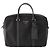 Borsa business Prada in Tessuto con rifiniture in Saffiano nero