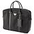 Borsa business Prada in Tessuto con rifiniture in Saffiano nero - vista 2