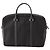 Borsa business Prada in Tessuto con rifiniture in Saffiano nero - vista 4