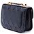 Chanel Black CC Embossed Quilt Calfskin Single Flap Nero - vista 2