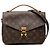 Louis Vuitton Brown Monogram Pochette Metis Marrone