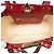 Borsa Satchel Trapeze Rockstud Valentino in pelle di vitello grana grossa rossa mini Rosso - vista 4