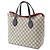 Borsa Tote Gucci Beige GG Supreme Linea A Fold Over - vista 2