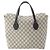 Borsa Tote Gucci Beige GG Supreme Linea A Fold Over - vista 4