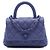 Borsa Chanel Purple Extra Mini Quilted Caviar Incognito Coco Top Handle Porpora