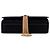 Saint Laurent Black Small Velvet Monogram Kate Tassel Crossbody Nero - vista 3