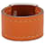Hermès Orange Swift and Palladium Plated Lurie Ring  - view 3