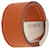 Hermès Orange Swift and Palladium Plated Lurie Ring  - view 4