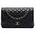 Chanel Black Jumbo Classic Caviar Double Flap Nero
