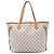 Louis Vuitton White Damier Azur Neverfull MM Weiß