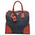 Borsa Tote aperta convertibile in denim con rifiniture in Saffiano blu Prada