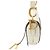 Sac Saddle Dior en veau grainé blanc - vue 7