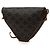 Céline Celine Brown Triomphe Coated Canvas Logo Triangle Crossbody Marrone Marrone scuro - vista 2