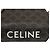 Céline Celine Brown Triomphe Coated Canvas Logo Triangle Crossbody Marrone Marrone scuro - vista 5