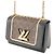 Louis Vuitton Brown Monogram and Calfskin Twist MM Marrone - vista 2