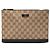 Clutch Gucci in tela GG beige