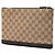Clutch Gucci in tela GG beige - vista 2