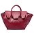 Céline Celine Red Small Leather Tie Tote Rosso