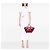 Céline Celine Red Small Leather Tie Tote Rosso - vista 6