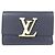 Louis Vuitton Taurillon Portefeuille Capucines Compact Wallet Marineblau