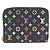 Louis Vuitton Multicolor Zippy Münzbeutel Schwarz Lila