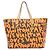 Borsa Louis Vuitton Monogram Graffiti Neverfull GM Marrone Arancione