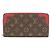 Louis Vuitton Monogram Zippy Wallet Retiro M61854 Marrone Fuschia
