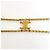 Céline Bracciale Celine Triomphe Suspender placcato oro D'oro - vista 2