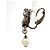 Orecchini a clip Chanel argentati con strass Argento - vista 2