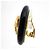 Brincos de pressão Chanel em preto e dourado - vista 2