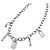 Bamboo Collar Gucci chapado en plata con dijes