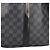Louis Vuitton Keepall 55 Bandoulière Damier Graphite Boston Bag Marrone Nero - vista 11