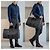 Louis Vuitton Keepall 55 Bandoulière Damier Graphite Boston Bag Marrone Nero - vista 16