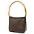 Borsa a tracolla Louis Vuitton Monogram Looping MM Marrone - vista 2