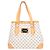 Borsa Tote Louis Vuitton Hampstead MM Damier Azur Bianco