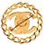 Spilla Vintage Chanel Coco Mark Turnlock Chain Motif D'oro - vista 2
