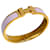 Hermès Hermes Click H Bangle in Pink and Silver Silvery  - view 1