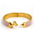 Hermès Hermes Click H Bangle in Pink and Silver Silvery  - view 2