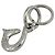 Hermès Portachiavi Hermes Silver - Design Cheval Horse Argento