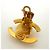 Orecchini a clip Chanel dorati con logo Coco D'oro - vista 3