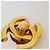Orecchini a clip Chanel dorati con logo Coco D'oro - vista 4