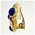 Orecchini a clip Chanel dorati con pietra colorata D'oro - vista 2